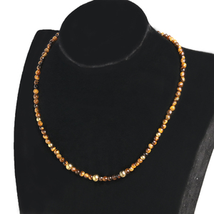 Collar personalizado con cuentas de ojo de tigre, piedra Natural, dorado, plateado, con diseño personalizado - Product Image 6