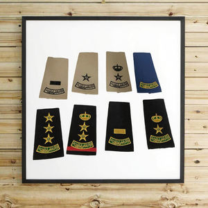 Épaulettes personnalisées en laiton magnétique 3D sans nickel, brodées de dentelle, à coudre sur l'épaule, pour l'Arabie Saoudite - Product Image 3