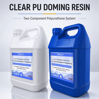 Adhésif liquide bicomposant en polyuréthane transparent, haute brillance, anti-âge, pour la mise en relief des logos de marque et l'utilisation quotidienne en décoration