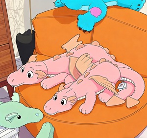 Jelly Catt Cotton Plush Toy Snow <strong>Dragon</strong> Furry Stuffed Animals Soft Weighted Throw <strong>Pillow</strong> <strong>with</strong> PP Fill - Product Image 2