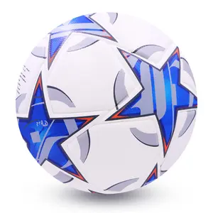 Top Quality Custom Wear-Resistant Durable Thermal Bounded Soccer Ball Size 5 Pro Match PU Material Standard Size 5 Football