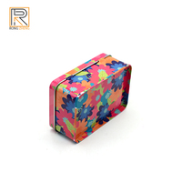 Boîte en métal rectangulaire personnalisée en gros, recyclable, avec couvercle à charnière, pour bonbons, café, biscuits, chocolat, emballage cadeau personnalisé