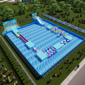 Parc aquatique flottant commercial à prix d'usine, parcours d'obstacles géant et amusant pour les grands enfants et les adultes - Product Image 6