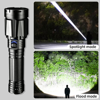Lampe torche tactique super lumineuse, zoomable, en alliage d'aluminium, étanche, portable, pour le camping, les activités de plein air, les situations d'urgence et le travail