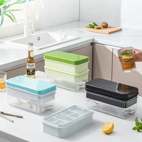 Presse Compartiment à glace huit compartiments moule grand Cube stockage glacière maison réfrigérateur maison glacière