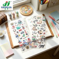 Pegatinas de Burbujas con Diseño de Dibujos Animados, en Blister 3D, para Decoración de Diarios, Manualidades, Material Escolar, Venta al Por Mayor