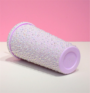 Gobelet Haha, avec strass, paille et couvercle inclus, plastique sans BPA, isotherme et glamour, 16 onces, vendu <span class=keywords><strong>à</strong></span> <span class=keywords><strong>l</strong></span>'<span class=keywords><strong>unité</strong></span> - Product Image 5