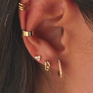 Pendientes de Plata de Ley S925 ROXI, Minimalistas, Vintage, con Cadena y Hebilla para Mujer - Product Image 4