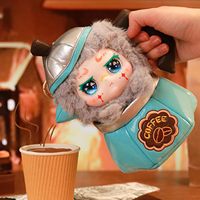 KIMMON Plush Blind Box Cute Kimmon Let Cafe Series Stuffed Doll Kawaii Mystery Plush Toys Collectible Birthday Gift Made China