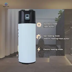 Pompa Panas All-In-One Pemanas Air Sumber Udara untuk Pemanas Rumah dan Pendinginan Bak Mandi Air Panas Energi Rendah 150L 200L 300L Tangki Air