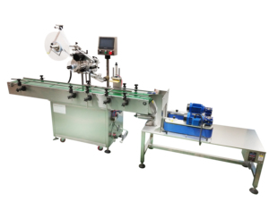 เครื่องติดฉลากมุมบนด้านบนกล่องกระดาษอัตโนมัติ รุ่น YM210L สำหรับติดสติกเกอร์บนถาดไข่ - Product Image 2