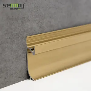 Senmry 빠른 배송 금속 알루미늄 Led 스커트 보드 알루미늄 가장자리 트림 장식 알루미늄 채널 스커트
