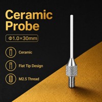 Sonde à pointe plate en céramique SD1.0X30mm, filetage M2.5, stylet de mesure de précision pour indicateur à cadran, pièce de rechange pour micromètre