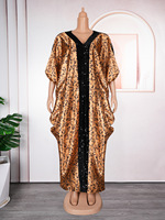 Nouvelle robe ample pour femmes africaines, taille plus, imprimée, en polyester, respirante et confortable, vente en gros
