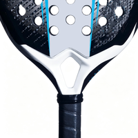 Raquette de padel de précision, légère, amortissant les chocs, en carbone composite, poids équilibré, poignée antidérapante confortable