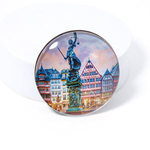 Imanes de Refrigerador de Cristal con Diseño de Ciudades de Viaje, Imanes Redondos para Nevera, Venta Directa de Fábrica - Product Image 2