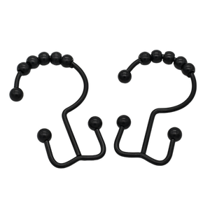 Anneau de rideau de douche au design moderne et sans couture, crochet de salle de bain double face en acier inoxydable - Product Image 1