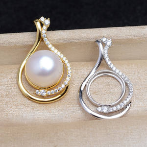 WENCHI S925 Support de pendentif gourde en argent pour femme, pour pose de perles DIY 11.2-11.4mm, Accessoires Ma Bei Chine 40101 - Product Image 5