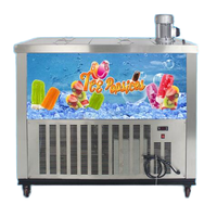 Commerciële automatische nieuwe ronde ijslollymachine met fruit- en melkopties