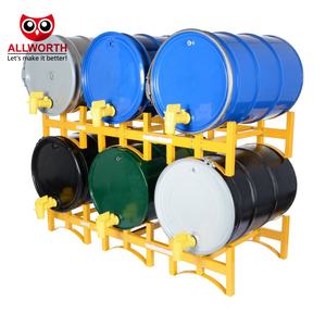 <span class=keywords><strong>Rack</strong></span> empilable couleur RAL de haute qualité Transport plate-forme simple utilisation d'entrepôt 3 55 gallons support de pile de tambour - Product Image 3