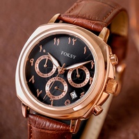 Reloj De Cuero Genuino Montre En Cuir Haute Qualité Mode Poignet De Luxe Bracelet En Cuir Véritable Hommes Montre À Quartz dans Montre-Bracelet