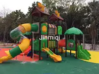 Commerciële Pretpark Gebruikt Kind Spelletjes Spelen En Custom Voorschoolse Speeltuin Swing Met Glijbaan Voor Kinderen