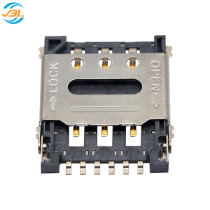 Nano <span class=keywords><strong>Sim</strong></span> khe cắm thẻ kết nối 6 pin lật Bìa Stype 1.45H - Product Image 3