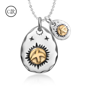 Collier en acier inoxydable avec pendentif aigle de style européen, breloques thématiques, cadeau pour hommes et femmes SP549 - Product Image 5