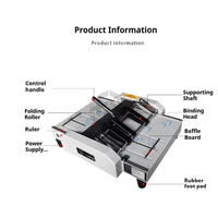 ZY-2 A3 + 317mm meilleure vente agrafeuse clous livret reliure Machine pliante pour imprimerie, bureau