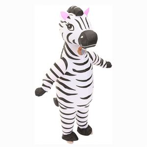 Disfraz Inflable de Cebra Divertido 100% Poliéster para Adultos, Traje Inflable para Niños, Fiesta de Navidad - Product Image 2