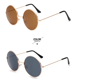 <span class=keywords><strong>แว่น</strong></span>กันแดดทรงกลมสำหรับผู้หญิงแว่นกันแดดทรงกลมกรอบโลหะ <span class=keywords><strong>John</strong></span> Lennnon สำหรับผู้หญิง - Product Image 3