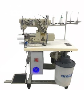 OREN Industrial Flat-bed <b>Lock</b>-type Computerized Sewing Machine - Left Cutting <b>Knife</b> Interlocking Sewing Machine RN9300-TQ - Product Image 1