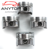 ANYTOP Kit Piston 73mm dengan Pin untuk Mesin Chery 473 Youya A1 QQ6 A1 Riich M1 Karry Youya SQR473 Mesin Empat Silinder