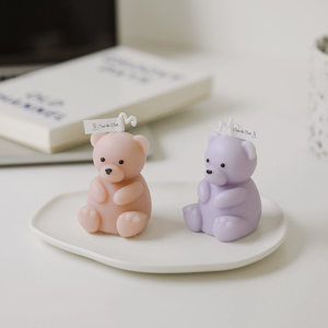 Velas Aromáticas <span class=keywords><strong>de</strong></span> Osito <span class=keywords><strong>de</strong></span> Peluche Hechas a Mano, Velas <span class=keywords><strong>de</strong></span> Cera <span class=keywords><strong>de</strong></span> <span class=keywords><strong>Soja</strong></span> <span class=keywords><strong>de</strong></span> Color Pastel para Recuerdos <span class=keywords><strong>de</strong></span> Boda y Baby Shower, Éxito <span class=keywords><strong>de</strong></span> Ventas - Product Image 4