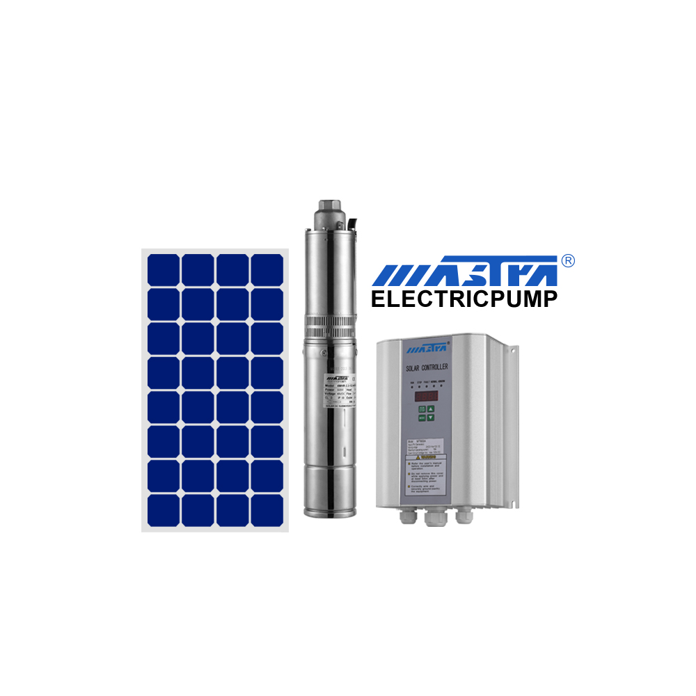 MASTRA ruirong 3inch 400W solar power submersible fountain borehole pumps set deep well solar water pump