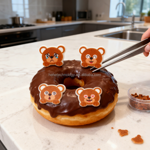 16 đếm Gấu bông đường bánh Topper ăn được đường trang trí khô cứng Hoàng Gia đóng băng trang trí cho sinh nhật bé tắm bánh - Product Image 6