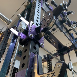 อุปกรณ์ออกกำลังกายอเนกประสงค์ TT Flex สำหรับใช้ในบ้าน พร้อมพาวเวอร์เคจ สมิธแมชชีน แร็คสควอท แท่นวางน้ำหนักเหล็ก สำหรับบริหารกล้ามเนื้อหน้าอกและขา เหมาะสำหรับทุกเพศ - Product Image 6