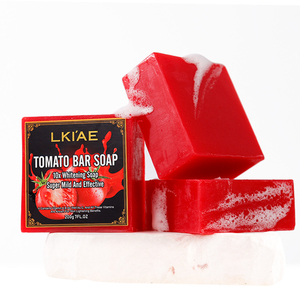 Jabón de Tomate LKIAE con <span class=keywords><strong>Glicerina</strong></span> <span class=keywords><strong>Vegetal</strong></span>, Vegano, <span class=keywords><strong>para</strong></span> el Cuidado de la Piel, Ultra Aclarante, Natural, Blanqueador <span class=keywords><strong>para</strong></span> Manchas Oscuras - Product Image 6