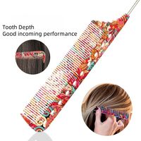 Peigne à queue pointue Wanmei pour coiffure, peignes professionnels en acier pour salon, brosse à teinture pour barbier, outils de coiffure pour coiffeur