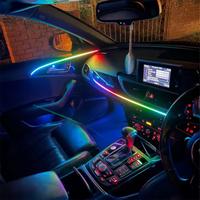 Accessoires d'éclairage ambiant pour voiture Symphony Led 18 en 1, 256 couleurs, bande acrylique, éclairage ambiant pour voiture