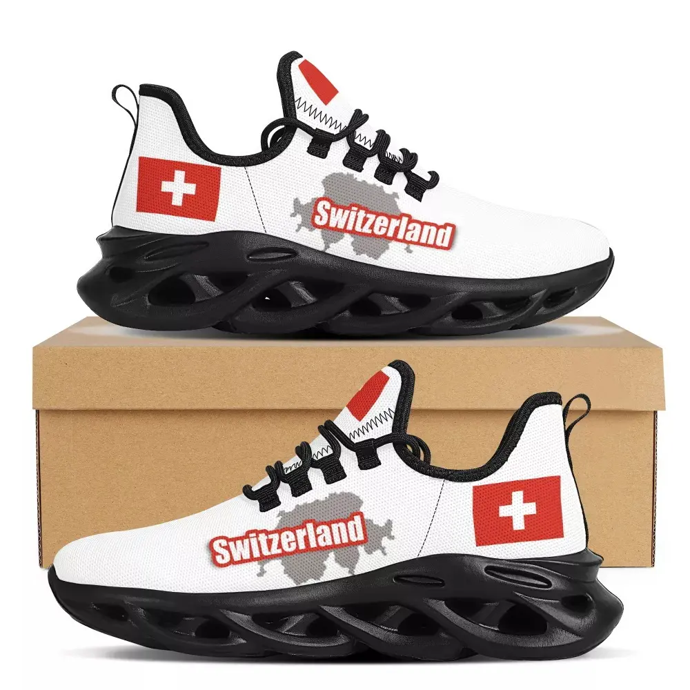 Benutzer definierte Logo Sneaker Hersteller Türkei Schweiz Italien Land Flagge Design Mode Freizeit schuhe für Männer Neue Stile Großhandel