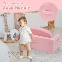 Fauteuil paresseux multifonctionnel amovible en tissu super velours cristal pour tout-petits, canapé de jeu, canapé enfant dessin animé pour enfants