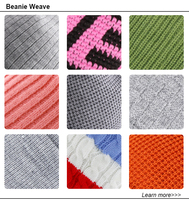 Gorros de Punto con Pompón Personalizados de Primera Calidad para Invierno, con Logotipo Tejido, Gorro de Lana con Pompón Jacquard para Esquí y Snowboard