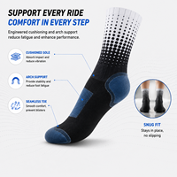 Chaussettes de cyclisme à motif de points, chaussettes de vélo, chaussettes de sport