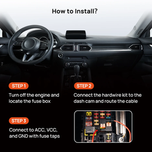 Kit de Cableado 70 Mai UP06 para Cámaras de Coche con Puerto Tipo-C, Compatible con Visualización de Voltaje en Tiempo Real - Product Image 6