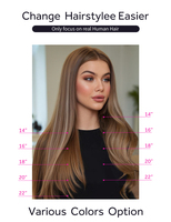 Perruque en cheveux humains Remy malaisiens bruts de grade 10A-12A, 13*4 HD transparente, pour ondulations naturelles roux-brun, sans colle, avec baby hair