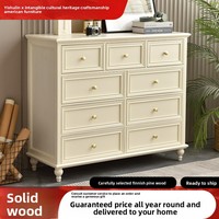 Commode moderne à 9 tiroirs en pin massif, à poser au sol, pour chambre et salon