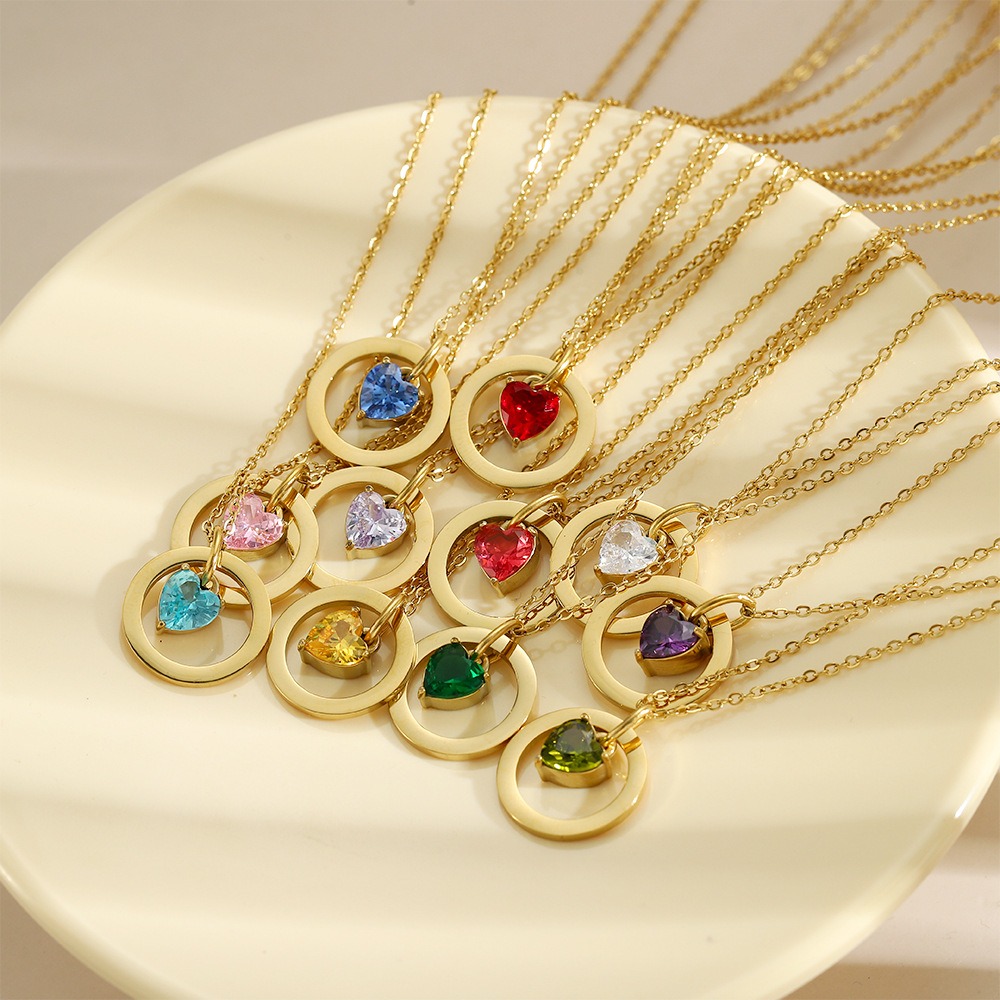 birthstone jewelry stainless steel