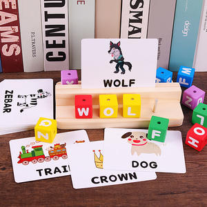 Tarjetas de Memoria con Letras del Alfabeto de Madera Montessori, Juegos de <span class=keywords><strong>Ortografía</strong></span>, Juguetes Educativos de Aprendizaje para Niños y Niñas - Product Image 5