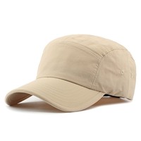 Casquette de camping vintage à séchage rapide, color block, style baseball, 5 panneaux, pour le travail, l'escalade en extérieur, protection solaire et imperméable